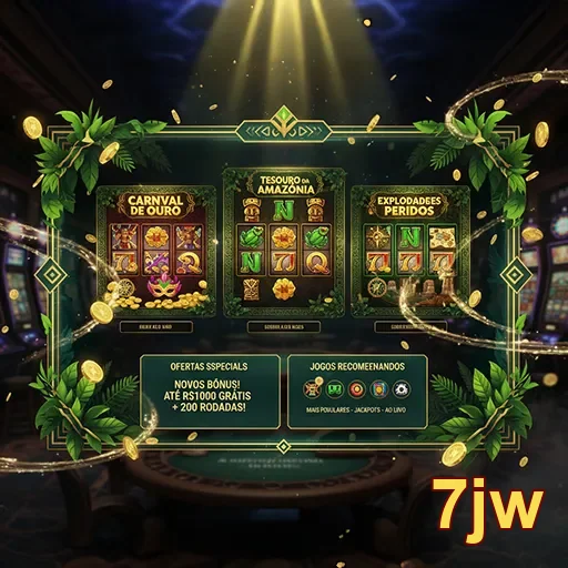 Imagem vibrante do Carnaval 7jw, destacando a explosão de cores e tesouros da festa.